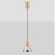 Pendule, Lustre suspendate - Pendul LED modern, Metal, Sticla, Fumuriu, Voi