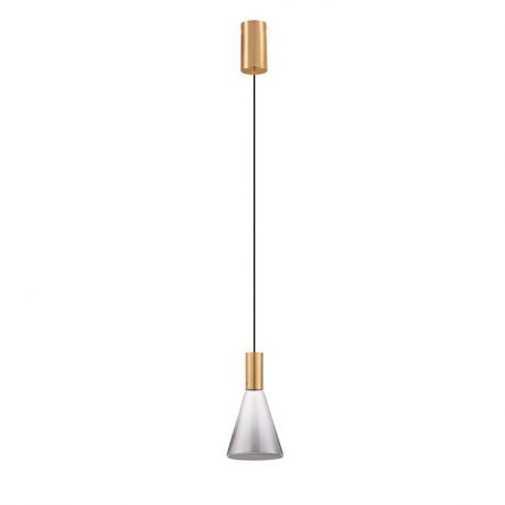 Pendule, Lustre suspendate - Pendul LED modern, Metal, Sticla, Fumuriu, Voi