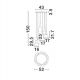 Pendule, Lustre suspendate - Lustra moderna cu 5 pendule LED, Metal, Sticla, Fumuriu, Voi