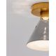 Plafoniere cu spoturi, Spoturi aplicate - Plafoniera, Spot aplicat LED, Metal, Sticla, Fumuriu, Voi
