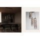 Pendule, Lustre suspendate - Pendul LED modern, Metal, Sticla, Moca, SANO