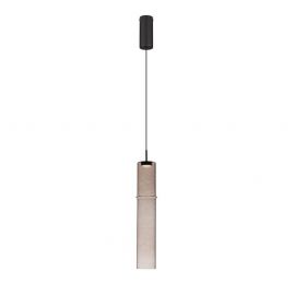 Pendul LED modern, Metal, Sticla, Moca, SANO