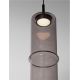 Pendule, Lustre suspendate - Pendul LED modern, Metal, Sticla, Moca, SANO
