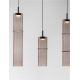 Pendule, Lustre suspendate - Lustra moderna cu 5 pendule LED, Metal, Sticla, Moca, SANO
