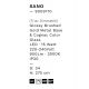 Pendule, Lustre suspendate - Lustra moderna cu 5 pendule LED, Metal, Sticla, Cognac, SANO