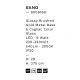 Pendule, Lustre suspendate - Lustra moderna cu 3 pendule LED, Metal, Sticla, Cognac, SANO