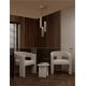 Pendule, Lustre suspendate - Lustra moderna cu 3 pendule LED, Metal, Sticla, Cognac, SANO