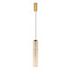 Pendule, Lustre suspendate - Pendul LED modern, Metal, Sticla, Cognac, SANO