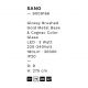 Pendule, Lustre suspendate - Pendul LED modern, Metal, Sticla, Cognac, SANO