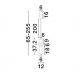 Pendule, Lustre suspendate - Pendul LED modern, Metal, Negru, Sticla, Fumurie, Ulon