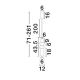 Pendule, Lustre suspendate - Pendul LED modern, Metal, Negru, Sticla, Fumurie, Ulon