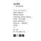 Pendule, Lustre suspendate - Pendul LED modern, Metal, Negru, Sticla, Fumurie, Ulon
