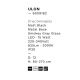 Pendule, Lustre suspendate - Pendul LED modern, Metal, Negru, Sticla, Fumurie, Ulon