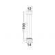 Pendule, Lustre suspendate - Pendul LED modern, Metal, Negru, Sticla, JAILYN