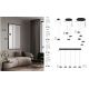 Pendule, Lustre suspendate - Lustra cu 3 pendule LED, Metal, Negru, Sticla, JAILYN
