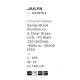 Pendule, Lustre suspendate - Lustra cu 5 pendule LED, Metal, Negru, Sticla, JAILYN