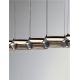 Pendule, Lustre suspendate - Lustra cu 5 pendule LED, Metal, Negru, Sticla, JAILYN