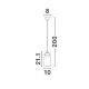 Pendule, Lustre suspendate - Pendul LED modern, Metal, Negru, Acrilic, DIONE