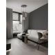 Pendule, Lustre suspendate - Lustra cu 3 pendule LED, Metal, Negru, Acrilic, DIONE