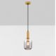 Pendule, Lustre suspendate - Pendul modern, Metal, Auriu, Sticla, Fumurie, MAHO