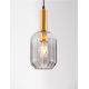 Pendule, Lustre suspendate - Pendul modern, Metal, Auriu, Sticla, Fumurie, MAHO