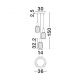 Pendule, Lustre suspendate - Lustra cu 3 pendule, Metal, Auriu, Sticla, Fumurie, MAHO