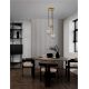 Pendule, Lustre suspendate - Lustra cu 3 pendule, Metal, Auriu, Sticla, Fumurie, MAHO