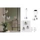 Pendule, Lustre suspendate - Pendul modern, Metal, Negru, Sticla, Fumurie, ABBACUS