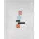 Aplice, corpuri de iluminat pentru pereti - Aplica de perete LED design modern, Aluminiu, Multicolor, MARGOT
