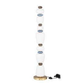 Lampadare - Lampadar LED decorativ ceramica maro, albastru, alb, PALO