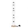 Lampadar LED decorativ ceramica maro, albastru, alb, PALO