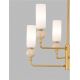Candelabre, Lustre - Candelabru cu 6 brate, Metal, Auriu, Travertin, Sticla, FILOMENA