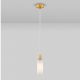 Pendule, Lustre suspendate - Pendul Metal, Auriu, Travertin, Sticla, FILOMENA