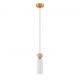 Pendule, Lustre suspendate - Pendul Metal, Auriu, Travertin, Sticla, FILOMENA