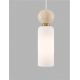 Pendule, Lustre suspendate - Pendul Metal, Auriu, Travertin, Sticla, FILOMENA