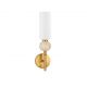 Pendule, Lustre suspendate - Aplica de perete Metal, Auriu, Travertin, Sticla, FILOMENA