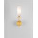 Pendule, Lustre suspendate - Aplica de perete Metal, Auriu, Travertin, Sticla, FILOMENA