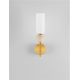 Pendule, Lustre suspendate - Aplica de perete Metal, Auriu, Travertin, Sticla, FILOMENA