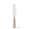 Lampadar decorativ, Ghips, Crem, Tesatura, Alb, Mizu