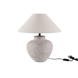 Veioze - Veioza decorativa, Ceramica, Tesatura, Alb, LUPE