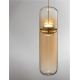 Pendule, Lustre suspendate - Pendul modern LED, Metal, Auriu, Sticla, Amber, Norma