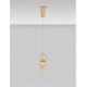 Pendule, Lustre suspendate - Pendul modern LED, Metal, Auriu, Sticla, Amber, Norma