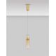 Pendule, Lustre suspendate - Pendul modern LED, Metal, Auriu, Sticla, Amber, Norma