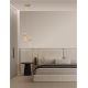 Pendule, Lustre suspendate - Lustra moderna cu 2 pendule LED, Metal, Auriu, Sticla, Amber, Norma