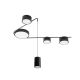 Lustra cu 5 spoturi LED, Negru, Zumaia II