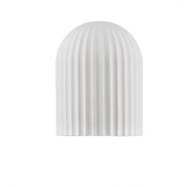 Aplice, corpuri de iluminat pentru pereti - Aplica ambientala decorativa Ghips, AMMOS alba