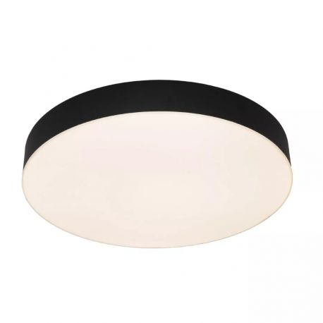 Iluminat pentru baie - Plafoniera LED baie cu protectie IP44, Plastic, Negru, Lumos 40cm