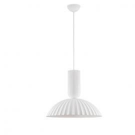 Pendule, Lustre suspendate - Lustra suspendata design decorativ Ghips, AMMOS alb