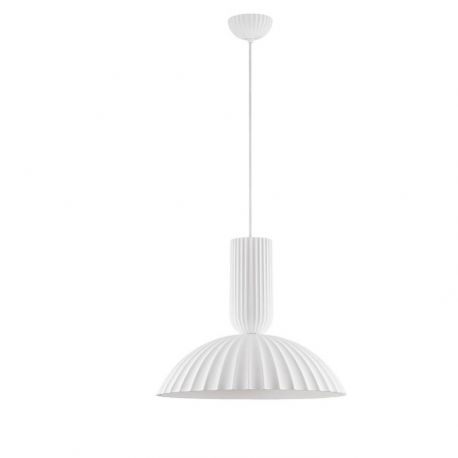 Pendule, Lustre suspendate - Lustra suspendata design decorativ Ghips, AMMOS alb