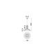 Pendule, Lustre suspendate - Lustra suspendata design decorativ Ghips, AMMOS alb